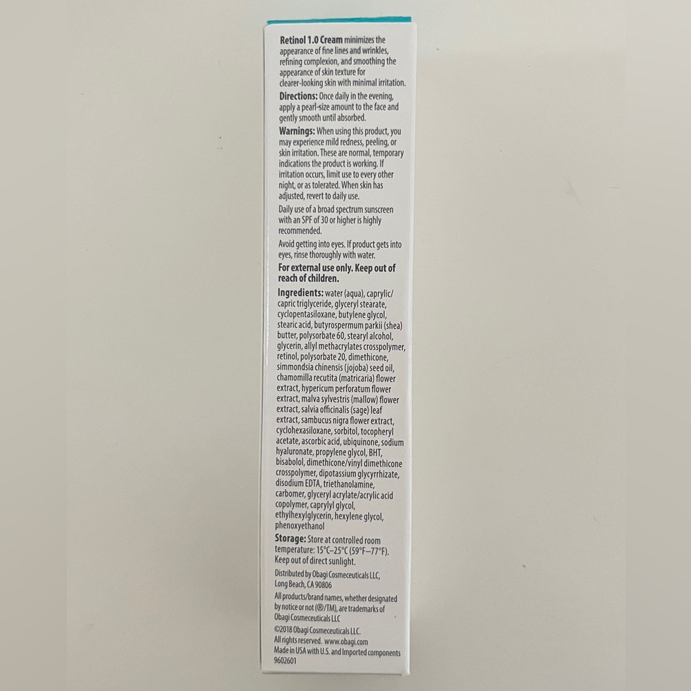 NEW Obagi Medical 1.0 Retinol Cream 1oz - Picture 2 of 2